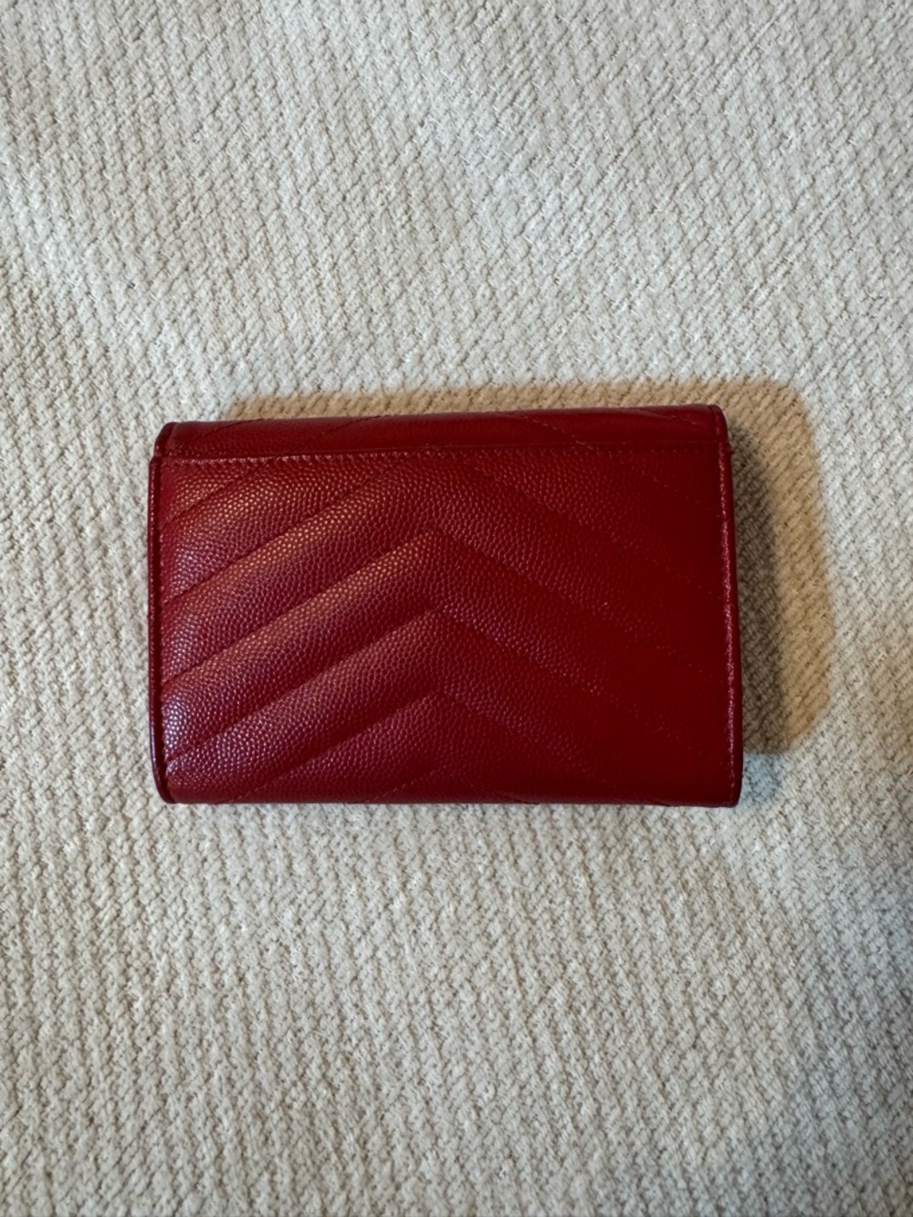 YSL Red Cassandre Wallet - Picture 6 of 8